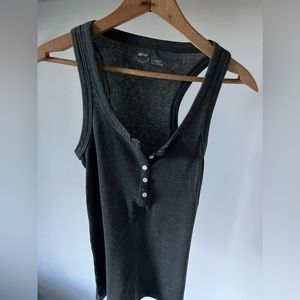 Classic Henley Ribbed Tank